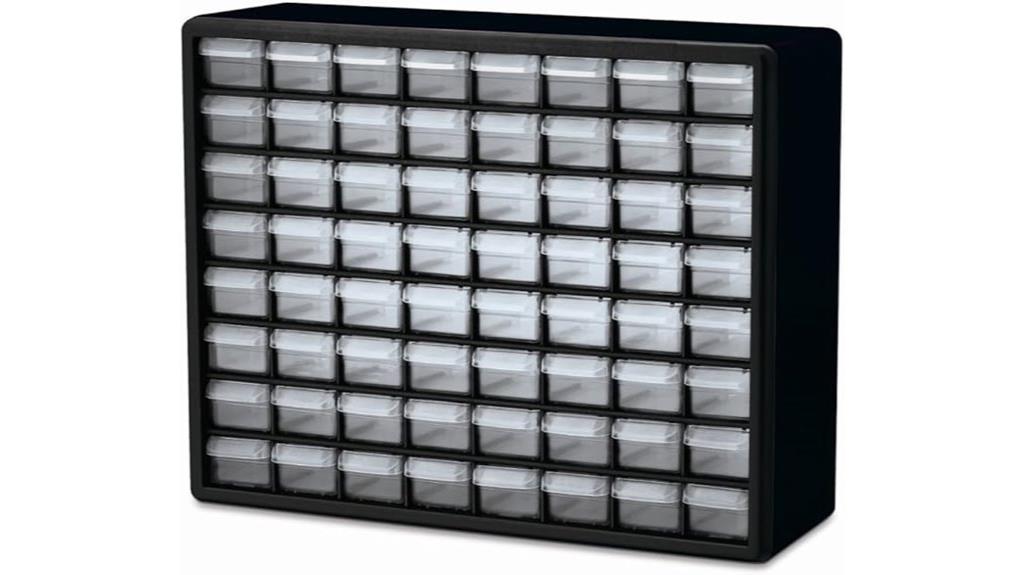 plastic 64 drawer storage cabinet
