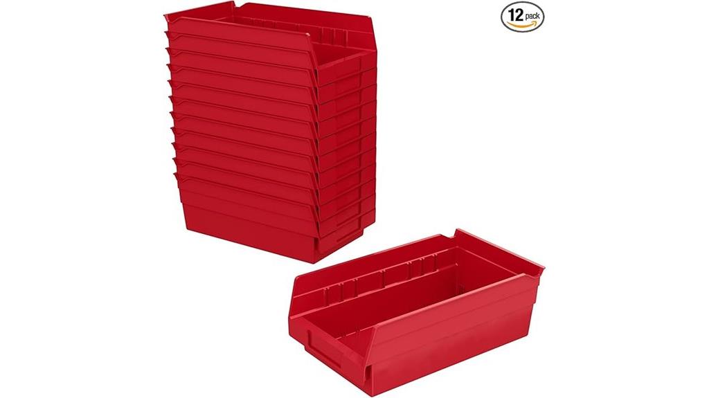 plastic shelf bin pack