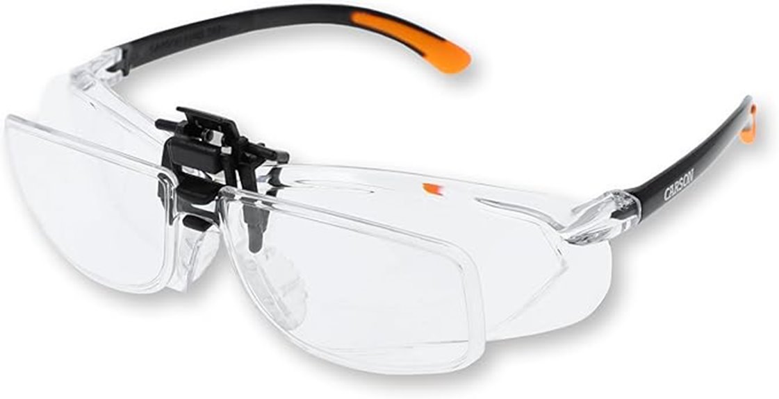 polycarbonate magnifying safety glasses