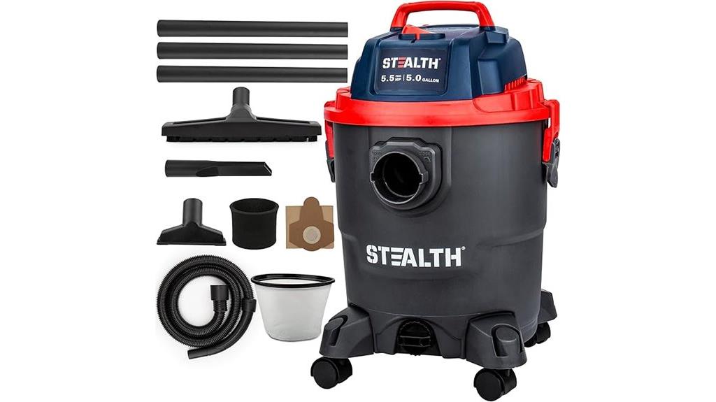 portable 5 gallon wet dry vacuum