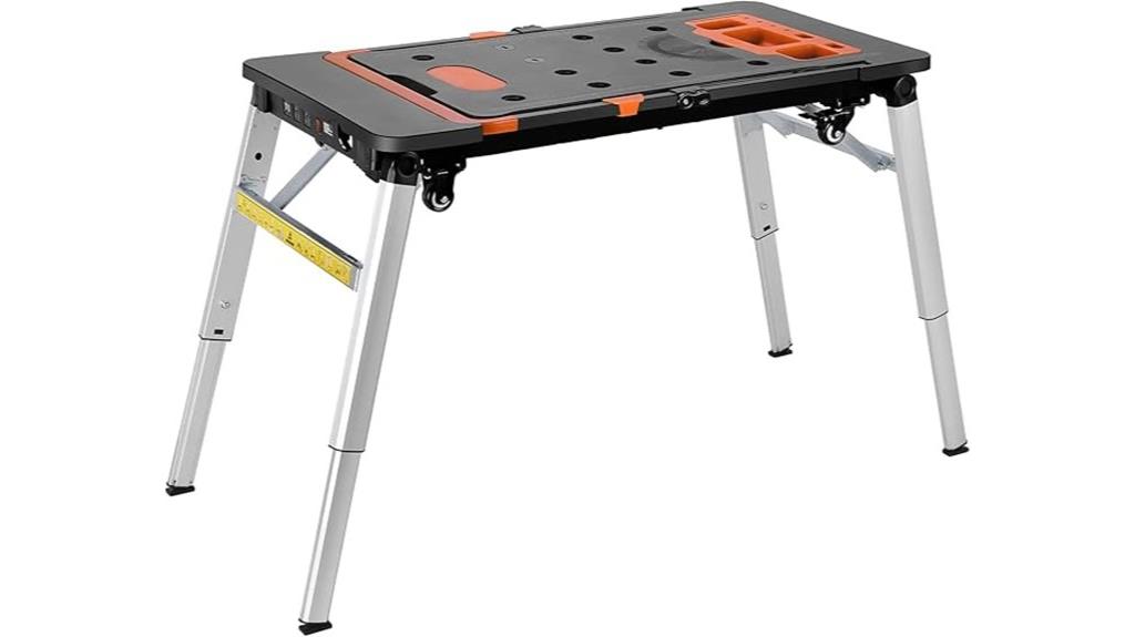 portable adjustable workbench