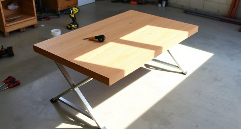 portable folding workbenches