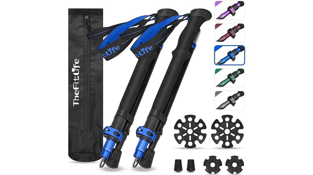 portable hiking pole set