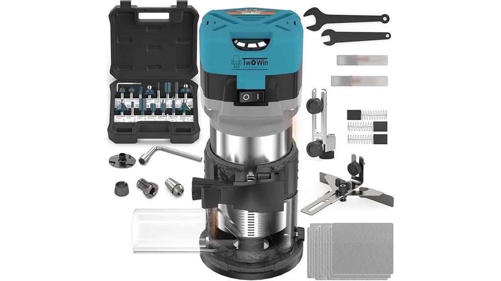 portable wood router set