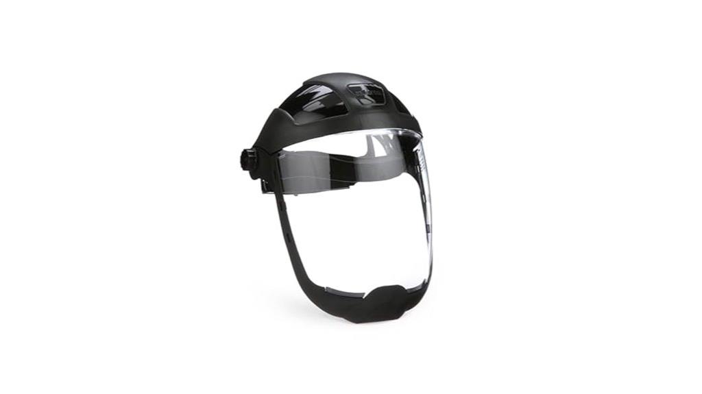 protective face shield with chin guard