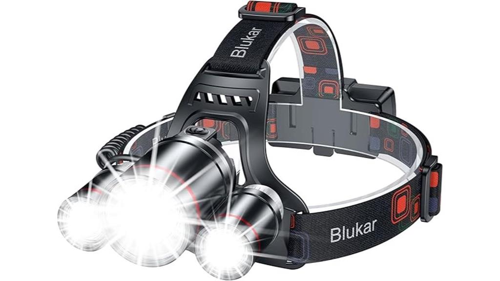 rechargeable led headlamp three modes