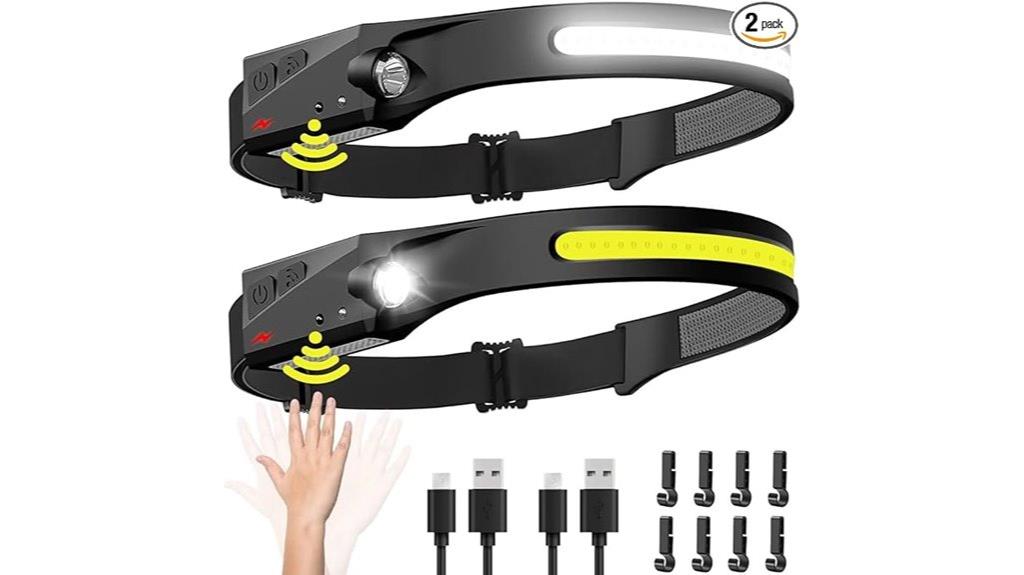 rechargeable waterproof motion headlamp