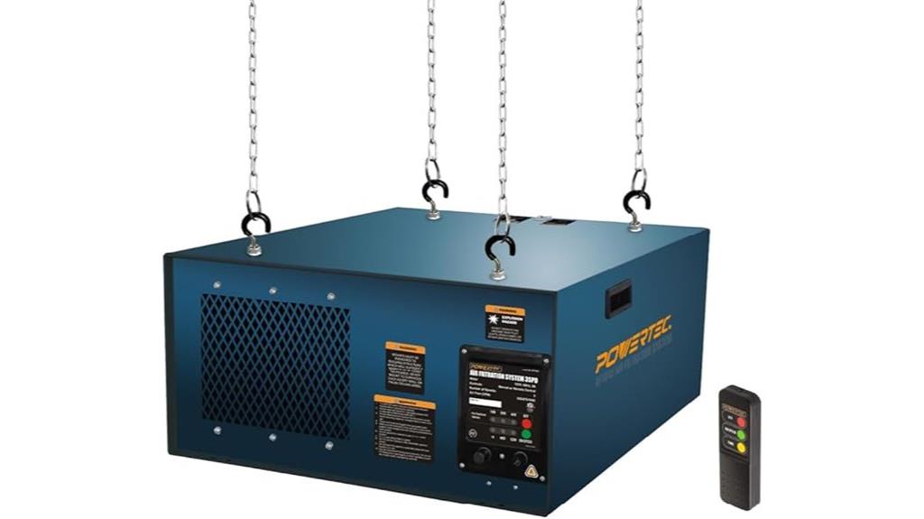 remote woodworking air filter