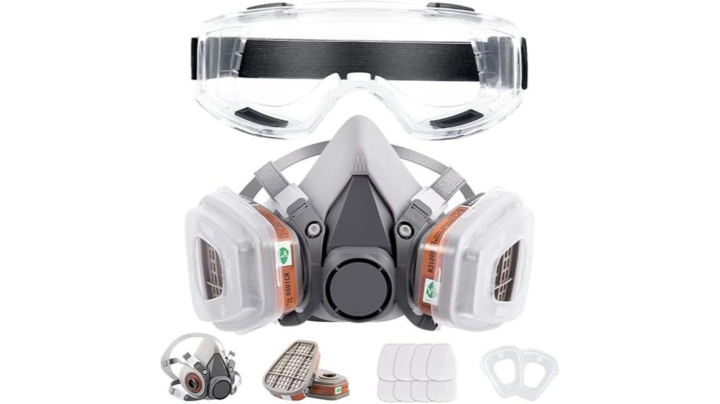 reusable half face mask