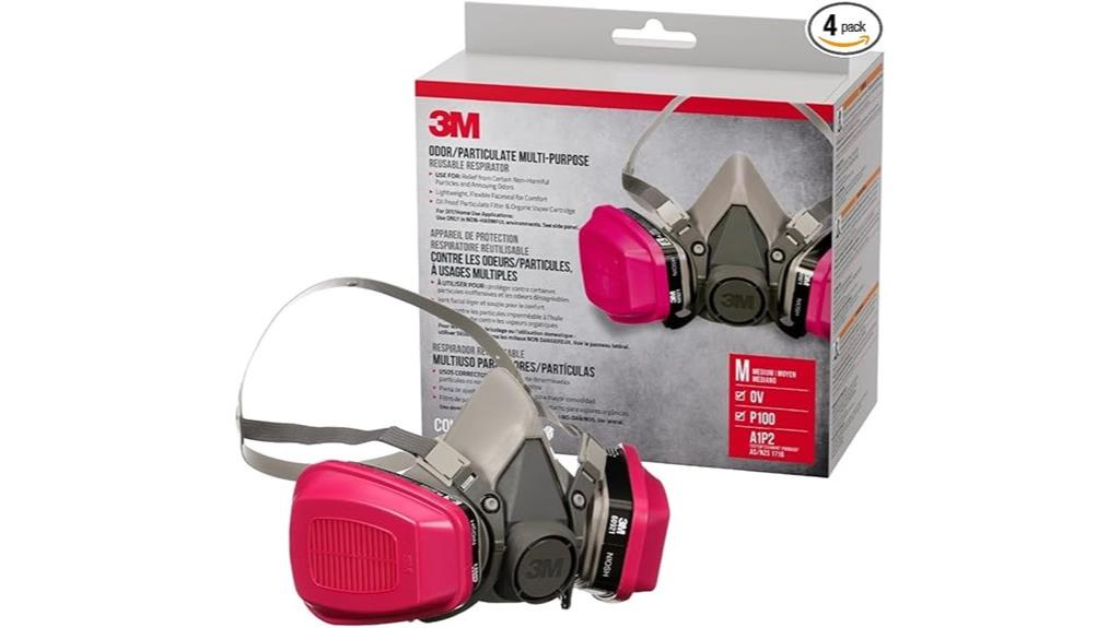 reusable organic vapor respirator