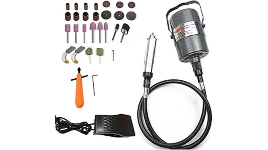 rotary tool with foot pedal
