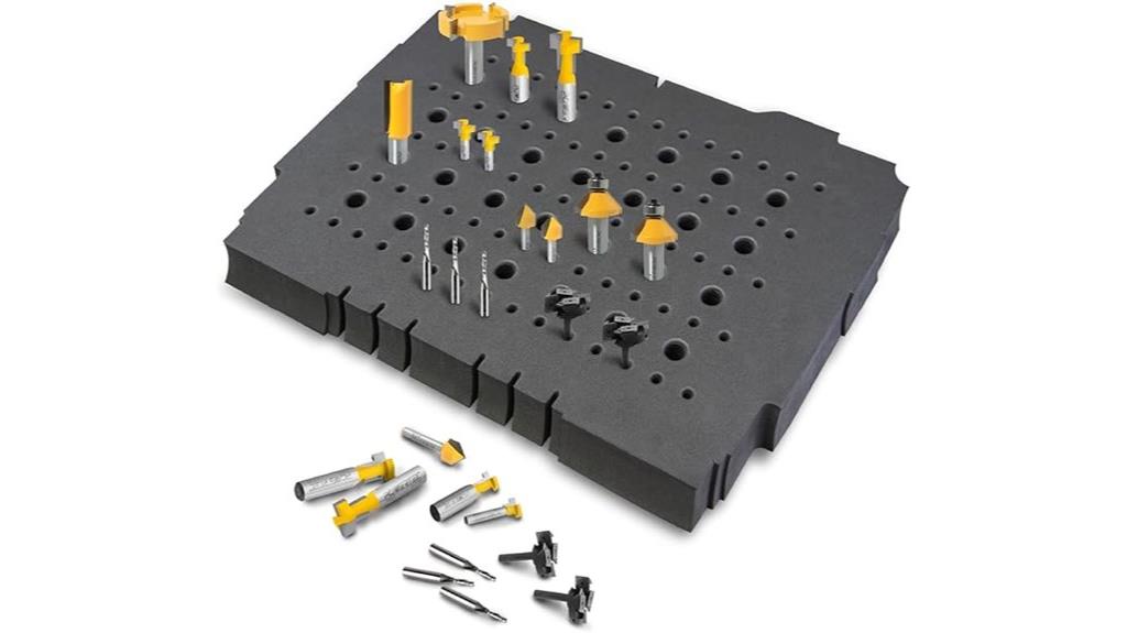 router and drill bit organizer