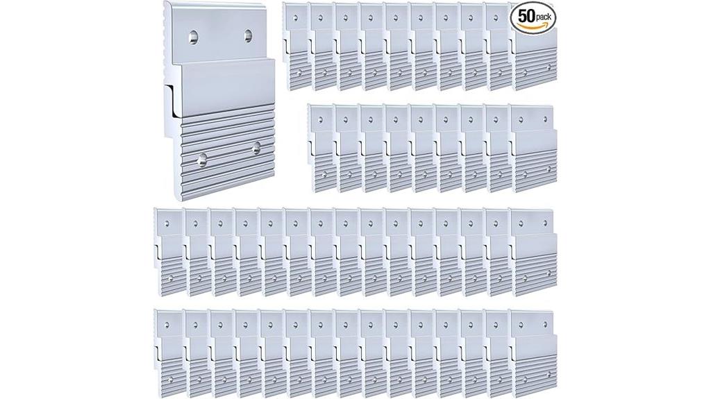 screwless aluminum interlocking hangers