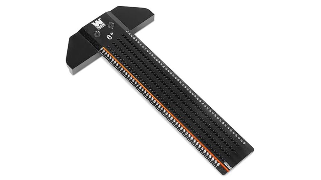 six inch t shaped ruler