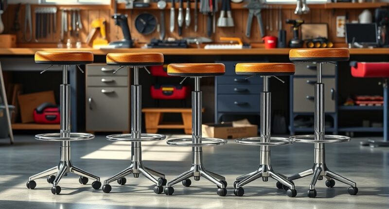 top adjustable shop stools