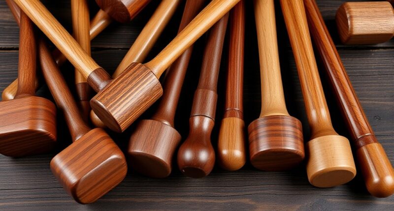 top heavy duty wooden mallets