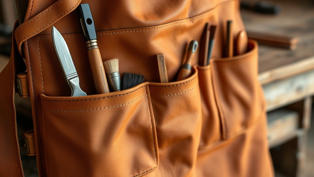 top leather aprons with pockets