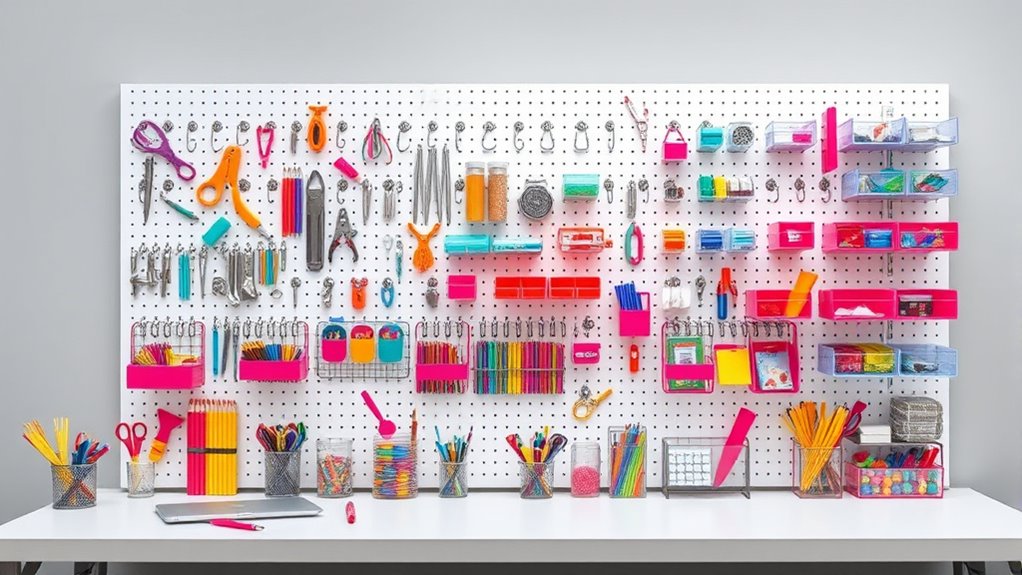 top pegboard kits with accessories