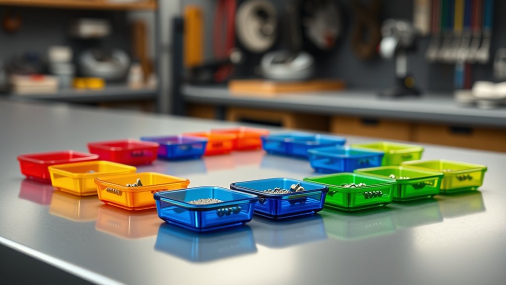 top small magnetic parts trays