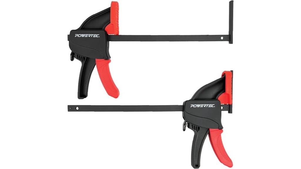 track guide rail clamps