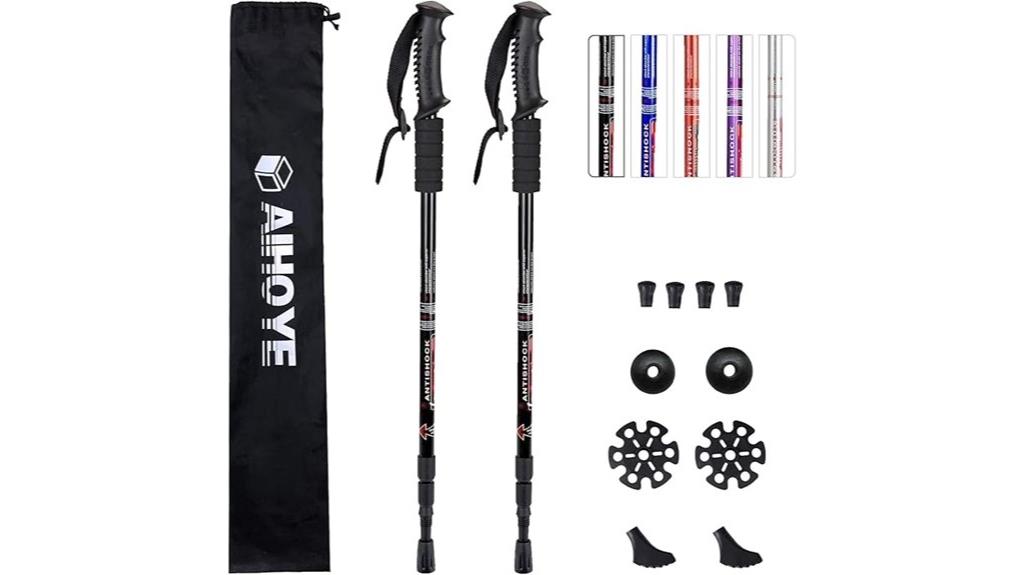 two pack collapsible hiking poles