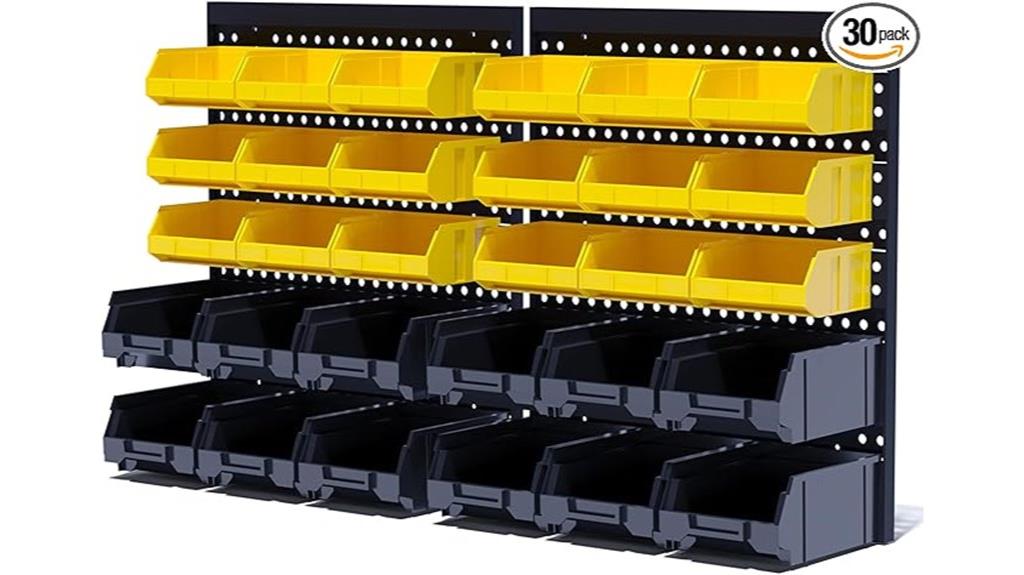 wall mounted plastic storage