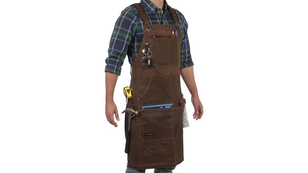 waxed canvas work apron