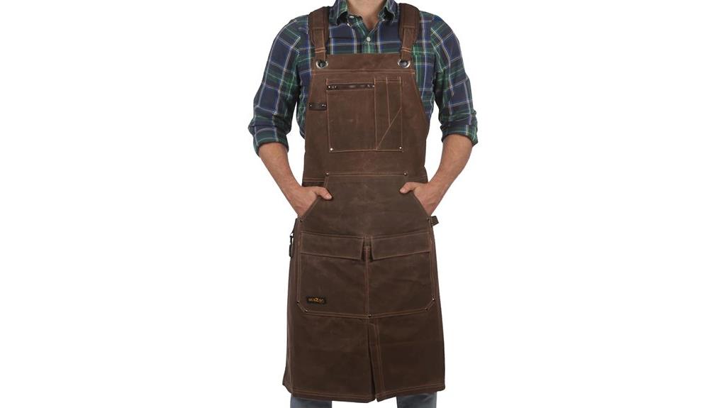 waxed canvas work apron