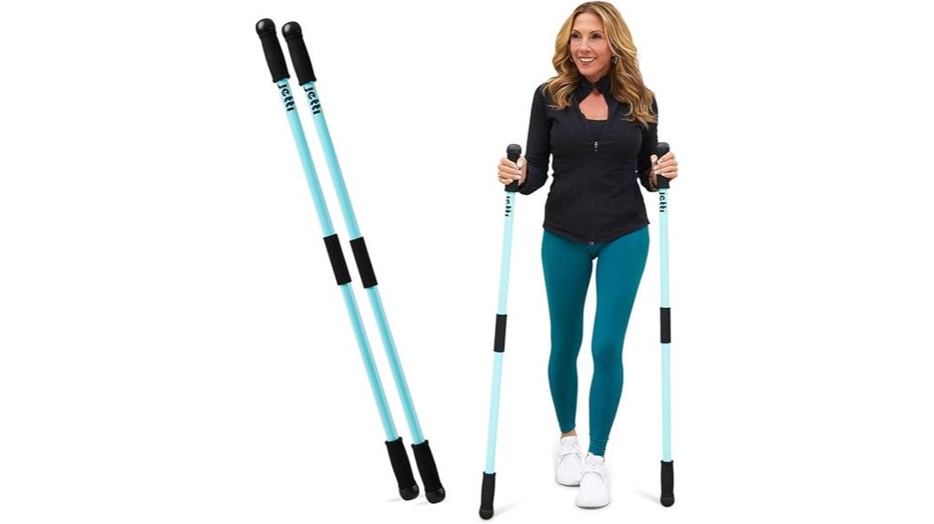 weighted walking stick features