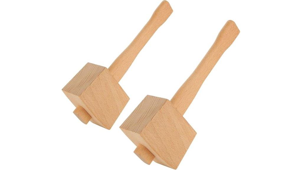 wooden mallet set