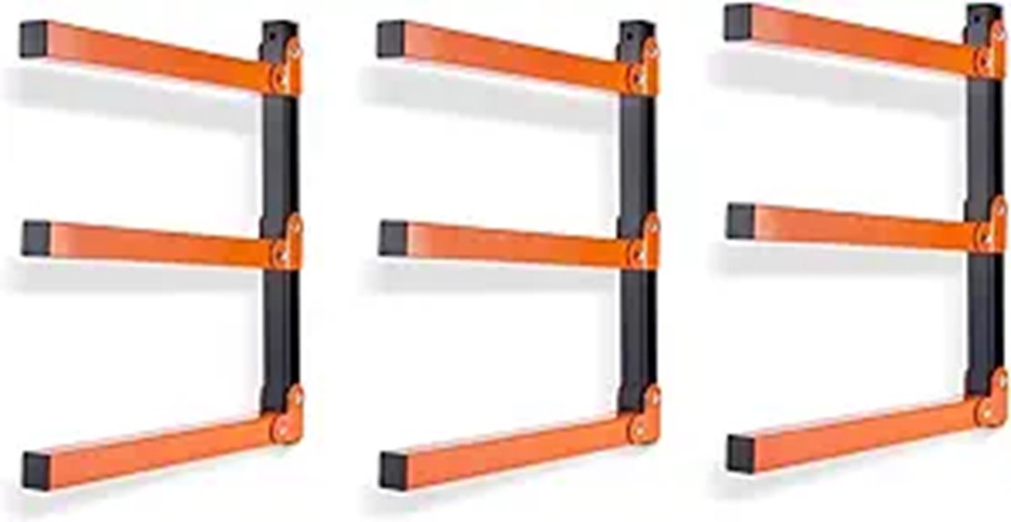 wooden wall storage racks