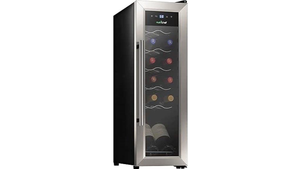 12 bottle stainless wine cooler