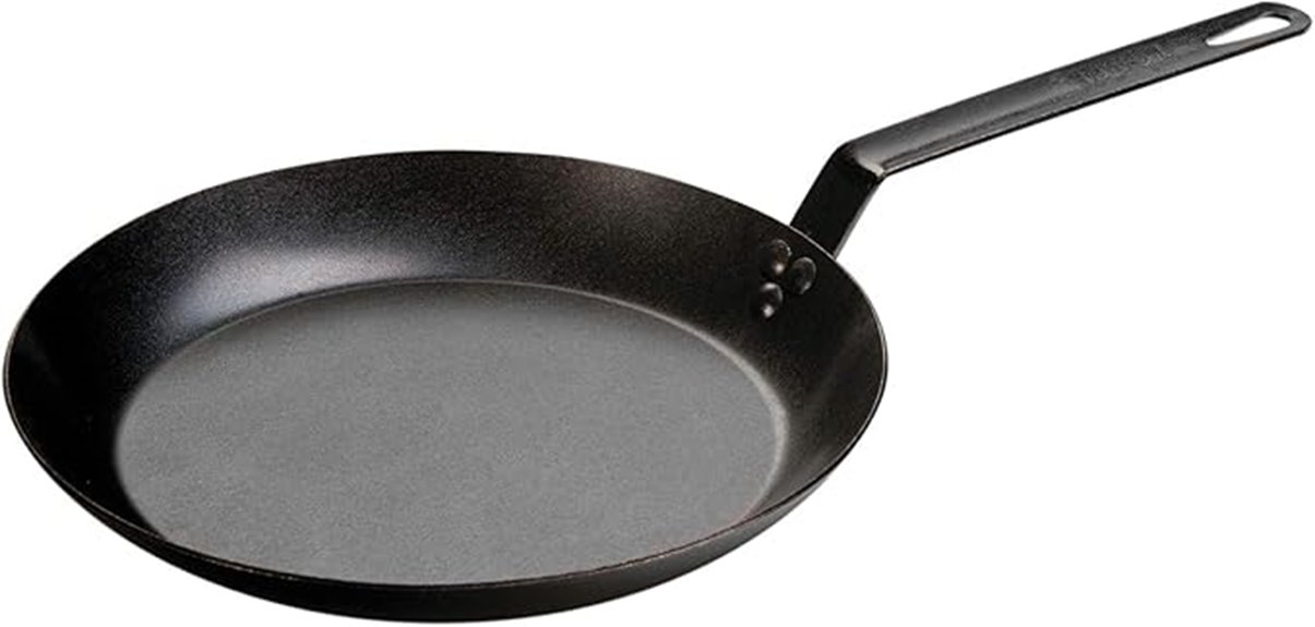 12 inch pre seasoned carbon steel
