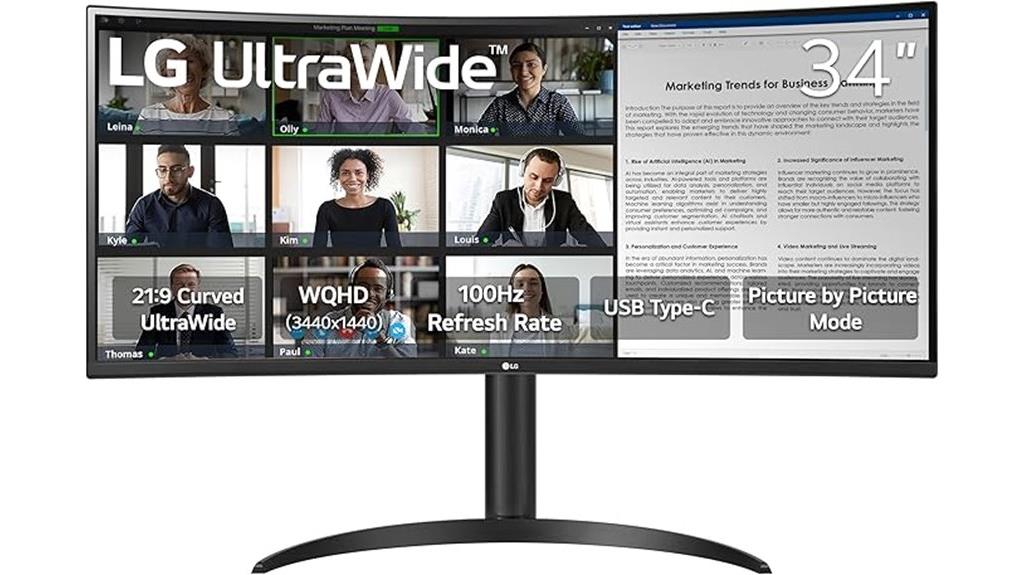 34 inch ultrawide curved monitor