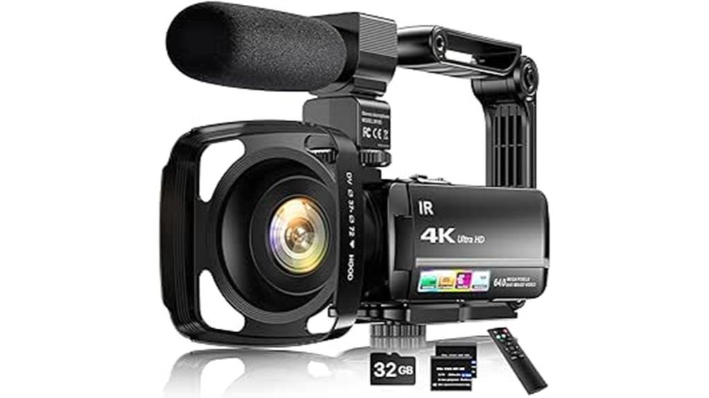 4k video camcorder features