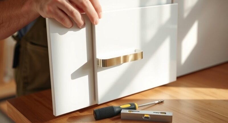 adjusting misaligned cabinet doors