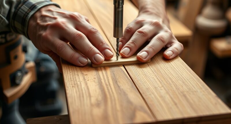 aligning and drilling dowels