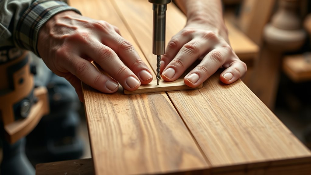 aligning and drilling dowels