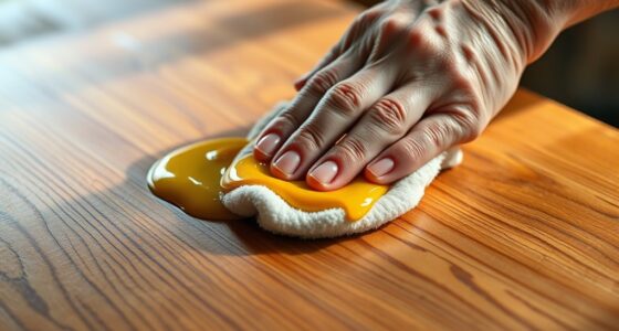 applying and buffing paste wax