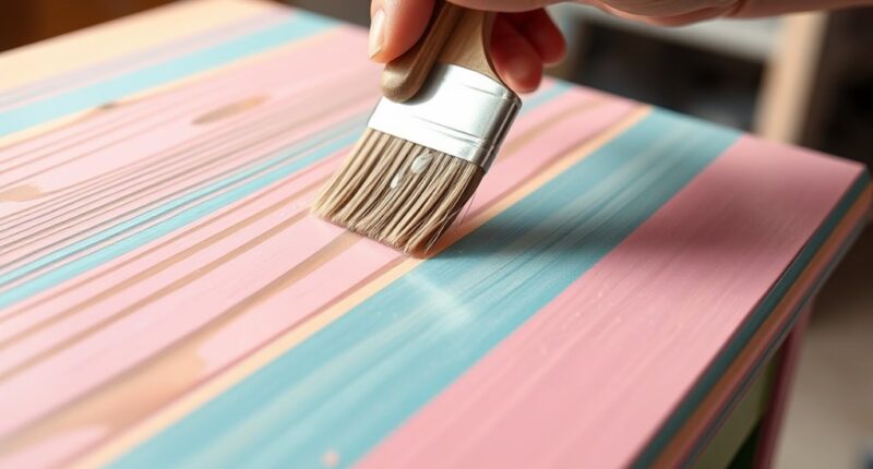 applying protective clear coats