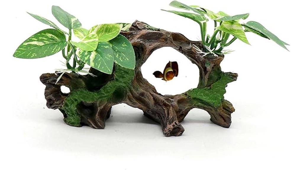artificial driftwood fish decor