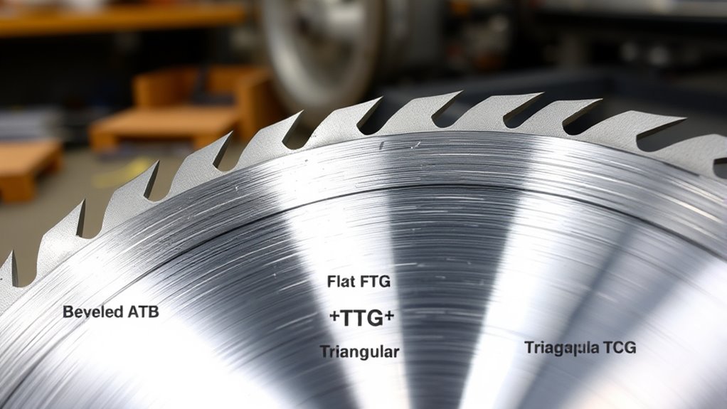 blade material and tooth angles