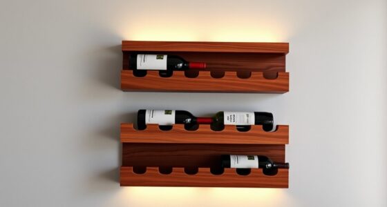 build a wall mounted wine rack