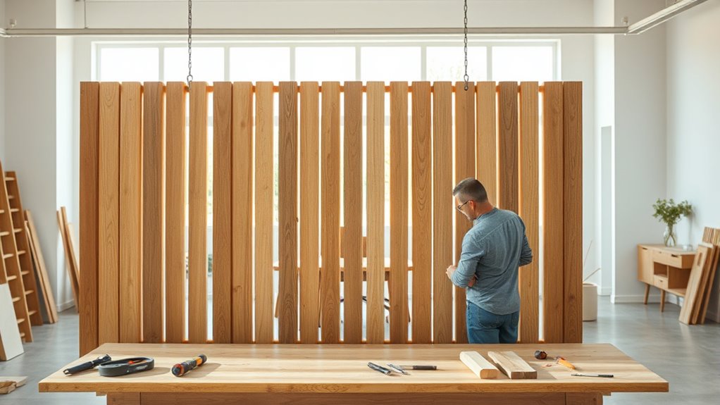 building wooden room partitions