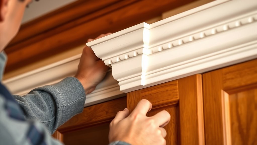 cabinet crown molding installation