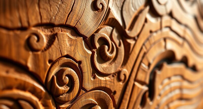 carving tools enhance wood textures