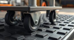 casters for machine stability