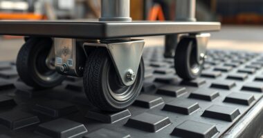 casters for machine stability