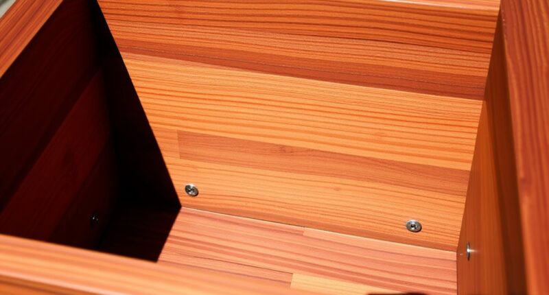 cedar planter box construction