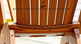 chair structure and dimensions